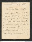 Nachlass Franz Steindachner, Brief von Wilhelm Weckbecker an Franz Steindachner (06.02.1908), Inv.Nr. 579.06, Seite 1